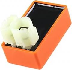 Ignition CDI Module Box,6 Pin Electronic Igniter Units Replacement Fit for Motorcycle Scooter GY6 or GY6clone Engine 50cc-150cc,Orange