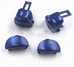 Metal Alloy L1 L2 R1 R2 Trigger Button +Springs Replacement for PS4 Pro PS4 Slim JDS 040 JDM 040 Controller (Blue)