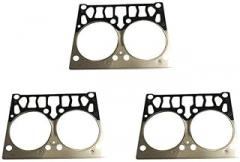 3Pcs Cylinder Head Gasket 65.03901-0033 65.03901-1146S Compatible with Excavator Solar 170W-III 220LC-III