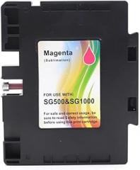 Compatible Ink Cartridge with Chip for SG500 SG1000 Printers Sublimation Ink Replacement Works with SG500 SG1000(Magenta)