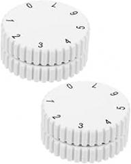 Mobestech 4PCS Adjustable 7-Position Refrigerator Temperature Control Knob Set Plastic Fridge Cooling Management Switch for Universal Use