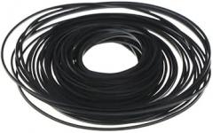 100 Pcs 40-135 mm Black Recorder Rubber Belts Cassette Recorder Repair Maintenance Mix Flat Cassette Tape Machine Rubber Belts Tape Decks Accessories Belts for DVD CD LD VCR Repeater Drives 1mm Width