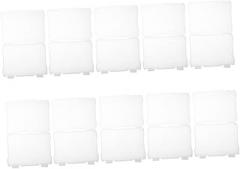 POPETPOP 10 PCS 5x7 Photo Storage Boxes with Lids Portable Plastic Photo Organizer for Crafts Jewelry and Electronics for Use