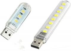 DHAEY Luopan Indoor Lighting Led Book Lights Mini Protable USB Night Light 3leds/8leds 5730 SMD 5V for PC Laptops Computer Mobile Power Camping Lamp Tubes(Color:Warm White,Size:3 LEDs)