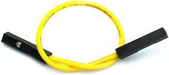 V TELESKY 10pcs Dubang Line 10CM Mother-to-mother 1007-24# Electronic Wire Extension Cable. (yellow)