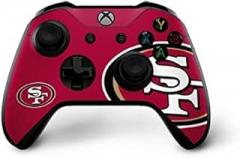 Skinit Decal Gaming Skin Compatible with Xbox One X Controller - Officially Licensed NFL San Francisco 49ers Large Logo Design