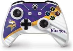 Skinit Decal Gaming Skin Compatible with Xbox One S Controller - Officially Licensed NFL Minnesota Vikings Design