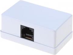 4-Way RJ45 to RJ11 Adapter Netword to Telephone Converter for Home and Office Use for Clear and Reliable Communication, 65x39x28mm, White