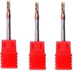 3 Pieces - End Mill, 55 Degree 4 Flutes 3.6 mm, Shank Diameter 4.0mm, Overall Length:50mm