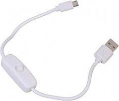USB to Tiny USB Charging Cable Featuring On Off Switches 30cm/100cm for Convenient Power Control of Electronic Devices