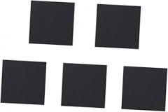 Veemoon 5pcs - Pads Rubber Isolation Mats Black Strong Adhesive Backing for Sound and Shock Absorption for Furniture Electronics and More