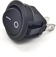 Elecbee Kcd11 Switch Round 2 Pin Solder Cable KCD11-204 2 Position Electronics Operation Panel