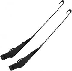 2X Windshield Wiper Arm Compatible With 90 110 RHD 1987 To 2006 Compatible Car Accessories Black