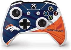 Skinit Decal Gaming Skin Compatible with Xbox One S Controller - Officially Licensed NFL Denver Broncos Design