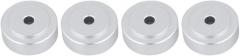 Amplifier Feet, 4Pcs/Pack 20 * 8mm Aluminum Alloy Speakers Stand Feet Shock Absorber Amplifier Pads (Sliver)