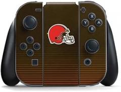Skinit Decal Gaming Skin Compatible with Nintendo Switch Joy Con Controller - Officially Licensed NFL Cleveland Browns Breakaway Design