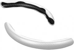 Compatible with Multiple Devices 1 Pair Carbon Leather Car Steering Cover Non-Slip Leather PVC Wheel Bostier Cover New 2026 High for Reliable Electronic Component, Precision, Stable Performance