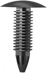 Essentra, 167206069902, Black Nylon Fir Tree Push-in Rivet - Type 1 - Compatible Hole Diameter 5.6 mm (0.220 in) - Compatible Panel Thickness Range 2-7 mm (0.079-0.276 in) (300 Item/s)