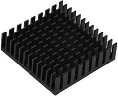 Electronic Heatsink Radiator Cooler Radiator 40X40X11MM Black Slot Heat Sink