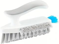 Cleaning Brush, Handheld Scrubber Brush with Stiff Bristles, Grout and Corner Cleaner Brush for Grout, Kitchen, Bathroom, Sink, Floor, Shower, Bathtub