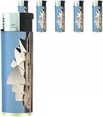 Famous Landmark Sydney Opera House Set of 5 Lighters S3 Electronic Refillable Flame Cigarette Smoking