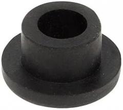 Bumper, 1 in., Black, Rubber, PK25