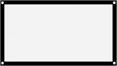 Dioche 16:9 Portable Projector Screen Non Crease White Polyester Projection Curtain Lightweight Foldable for Outdoor Camping Movie Home Theater 40in 60in 72in 84in 100in 120in (40 inches)