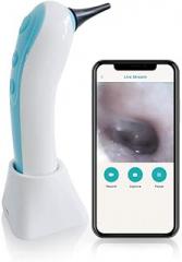 Wireless Otoscope Ear Camera - Remmie Dolphin FDA Registered Wireless Ear Scope Otoscope with Light iPhone, Android and Camera for ENT Throat Nose and Skin, Recommended by Pediatricians for Kids