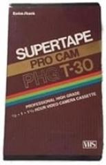 Professional High Grade Video Camera Cassette Supertape Pro Cam PHG T-30 by Radio Shack