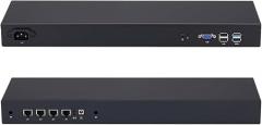 Qotom Firewall Appliance Q190G4 1U Rack Bay Trail J1900, Up to 2.42GHz 10W (Barebone WiFi) -4X Gigabit LAN,Win10,Untangle,Centos 24/7