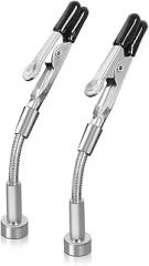 Minhe Soldering Iron Holder with Flexible Gooseneck Arms and Stainless Steel Clamps, Adjustable Third Hand for Electronics Repair(2PCS)