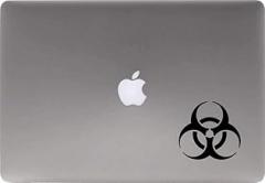 Symbol Biohazard Vinyl Decal Sticker for Computer MacBook Laptop Ipad Electronics Home Window Custom Walls Cars Trucks Motorcycle Automobile and More (Black)
