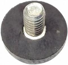 Bumper, 7/16 in., Black, Rubber, PK25