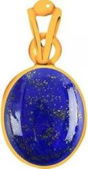 Ramneek Jewels Divya Shakti 31.25-31.50 Carat Lapiz/Lapis Lazuli Pendant/Locket (Lajward stone Panchadhatu Pendant) 100% Original AAA Quality Gemstone