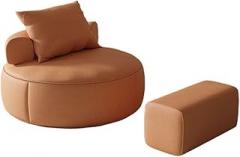 Lazy Sofa Cloth Round Sofa Single Small Sofa Chair Living Room Bedroom Balcony Tatami