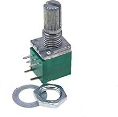 5pcs RK097N RK097NS RK097G Variable Resistors Rotary Carbon Film Taper Potentiometer (RK097NS 5pins,B5K)