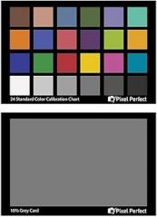 Professional Pixel Perfect Camera Color Correction Card - 18% Gray Balance for Photography & Video – Perfect for DSLR, Mirrorless & Cinematic Cameras, Pack of 2