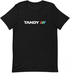 Bygone Brand Tandy Computer Electronics Unisex Retro T-Shirt Tee Black