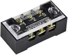 Double Row Fence Screw Terminal Block TB-1512 with Wire Connector 600V 15A 3/4/6/8/10/12 Parallel Position Box 1PC(TB1503,Iron Conductor)