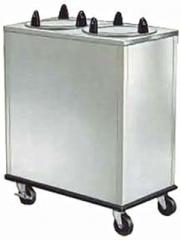 Lakeside 5212 Non-Heated Cabinet Style Mobile Dish Dispenser, Two Tubes & 12-1/4