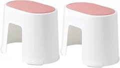 Milisten 2pcs Plastic Foot Stool Toilet Stepping Stool Nonslip Bathroom for Easy Squatting