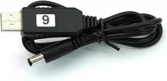 V TELESKY 1PCS USB Power Boost Line 5V to 9V12V USB Converter Adapter Cable 5.5 * 2.1mm (9V)