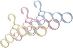 Milisten 3pcs Multi-Function Tie Hanger with 6 Rings, Convenient Belt and Scarf Organizer for Wardrobe Storage, Household Closet Accessory for Entryway and Home Use Random Color