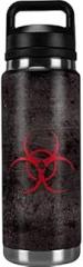 Skinit Decal Skin Compatible with YETI Rambler 26oz Bottle - Originally Designed Biohazard Red Design