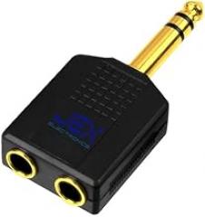 2-Way Headphone Splitter Adapter 1/4