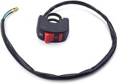 22mm ON OFF Motorcycle Switch Push Button Connector 12V Compatible With ATV Electric Bike Scooter Motorbike Handlebar(1 Pcs)