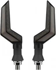 Motorcycle Turn Signal Light Flasher Sickle Type Flowing Water Front And Rear Turn Signal Lamp Blinker Indicator 12V Compatible With Multiple Devices New 2026 High For Reliable Electronic Component