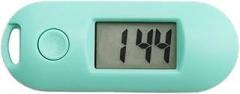 Alarm Clocks Green Backlight Watch Silent Luminous Digital Electronic Clock Mini Portable Key Buckle Shape Watches for(Green)