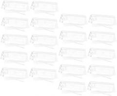 20pcs Transparent Adhesive Vinyl Record Sleeves for Albums Outer Storage for Vinyl Records Covers to Scratches and