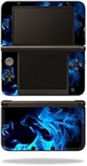 MightySkins Skin Compatible with Nintendo 3DS XL - Blue Flames | Protective, Durable, and Unique Vinyl Decal wrap Cover | Easy to Apply, Remove, and Change Styles | Made in The USA